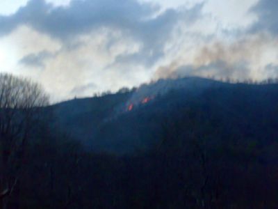 Domato incendio a Poggio Cuculo - località Acquamela.