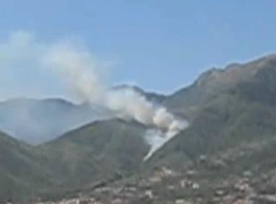 Incendio in località Corpo di Cava