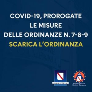 COVID-19, ORDINANZA N. 10 DEL 21 MARZO 2021: CONFERMATE ORDINANZE n.7-8-9. MISURE PROROGATE AL 5 APRILE 2021