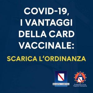 COVID19, ORDINANZA n.17: I VANTAGGI DELLA CARD VACCINALE