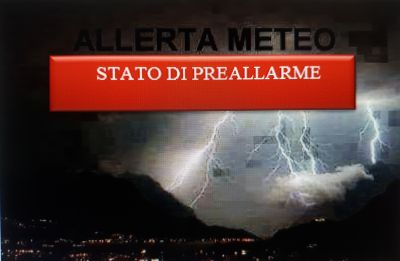 ALLERTA METEO - STATO DI PREALLARME