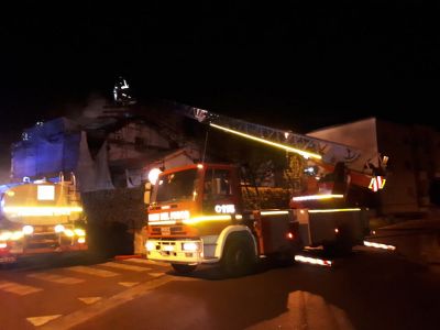 Incendo abitazione in via Spizzichino.
