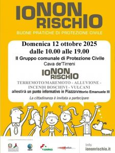 IO NON RISCHIO 2025: A CAVA DE'TIRRENI UNA GIORNATA PER LA CULTURA DELLA PREVENZIONE