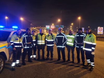 Simulazione incidente stradale sull'A3