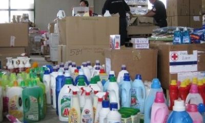 Centro di raccolta per l'Abruzzo, i volontari cavesi a Poggio Picenze